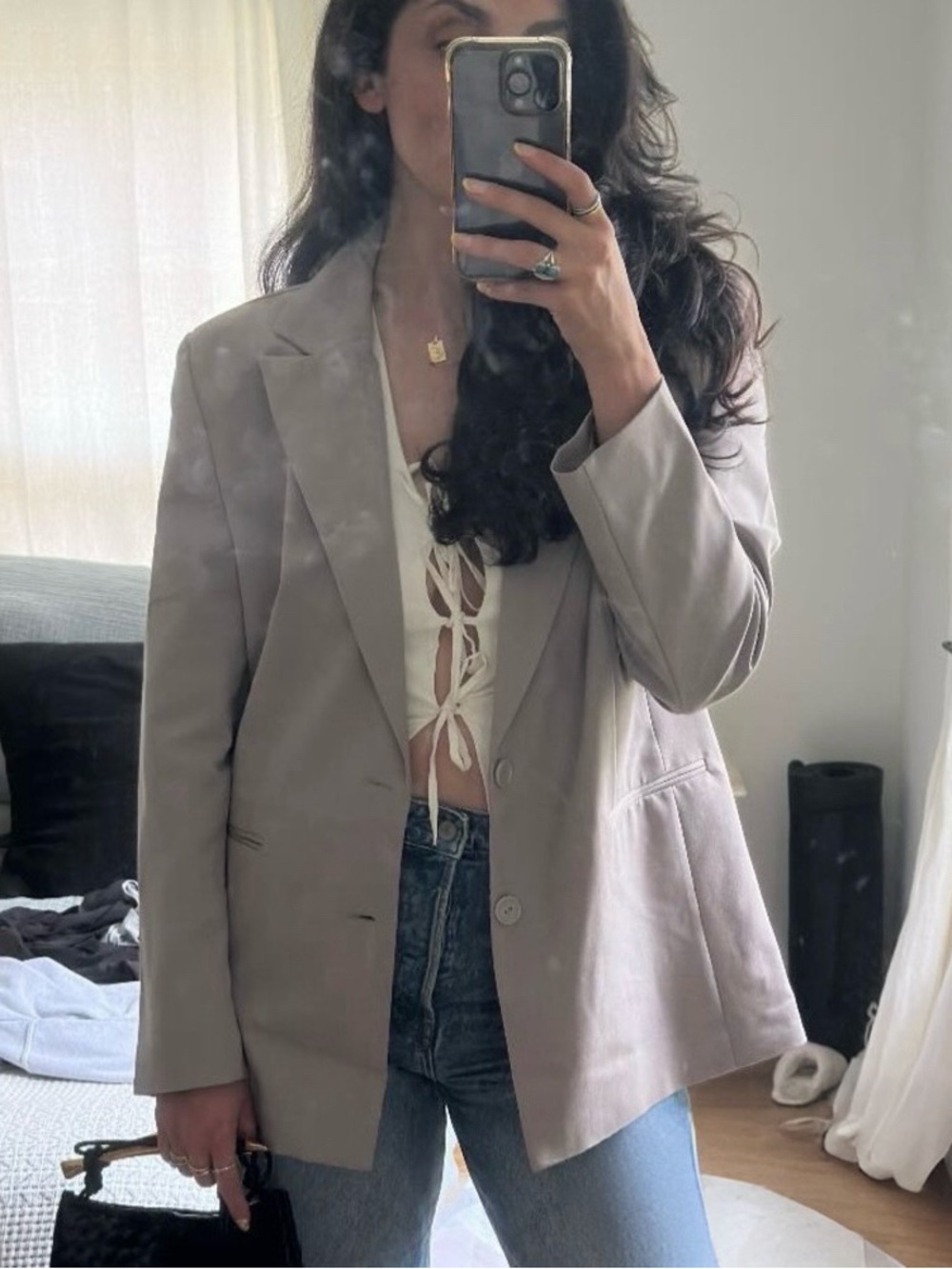 ASOS Collusion Gray Oversized Blazer